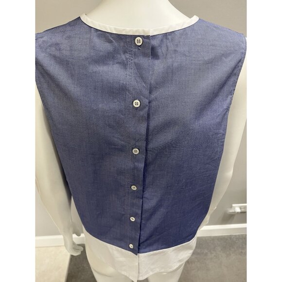 Theory: Like new Dayne sleeveless color block top - Picture 7 of 10
